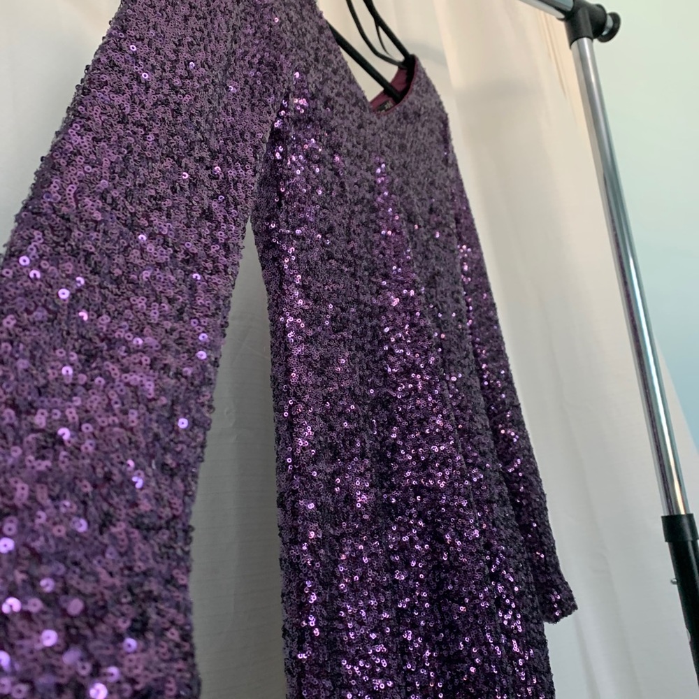 purple sequin dress 💜